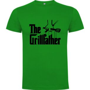 Grillfather's Monochrome Emblem Tshirt