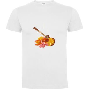 Guitar & Grits Tshirt σε χρώμα Λευκό 3-4 ετών