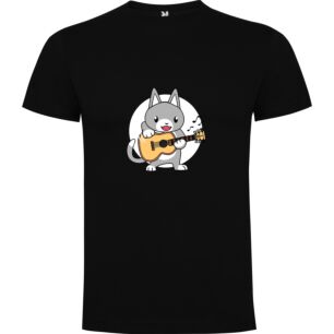 Guitar-Strumming Feline Tshirt