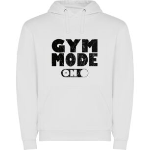 Gym Mode: Fitness Art Φούτερ με κουκούλα σε χρώμα Λευκό 11-12 ετών