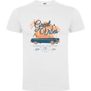 Happy Car Vibes Tshirt σε χρώμα Λευκό XLarge