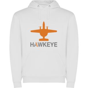 Hawk Wings: Whalen Inspired Φούτερ με κουκούλα σε χρώμα Λευκό 9-10 ετών