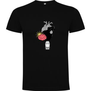 Heart-Brain Fusion Art Tshirt