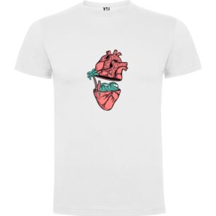 Heart's Palm Paradise: Aesthetic Anatomy Tshirt σε χρώμα Λευκό Medium