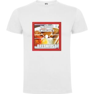 Hearty Emergency Breakfast Tshirt σε χρώμα Λευκό