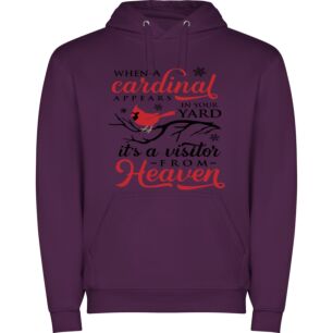 Heavenly Cardinal: Backyard Blessing Φούτερ με κουκούλα σε χρώμα Μωβ XXLarge