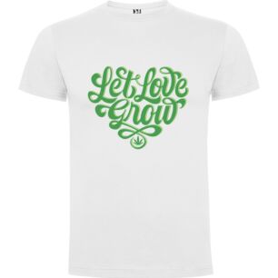 Herbal Love Sprouts: An Elegant Green Tribute Tshirt σε χρώμα Λευκό XXXLarge(3XL)