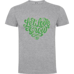 Herbal Love Sprouts: An Elegant Green Tribute Tshirt