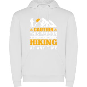 Hiking Enthusiast's Paradise Φούτερ με κουκούλα σε χρώμα Λευκό Large