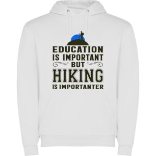 Hiking: The Ultimate Education Φούτερ με κουκούλα σε χρώμα Λευκό Small