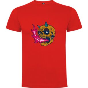 Horned Psychedelic Skull Tshirt