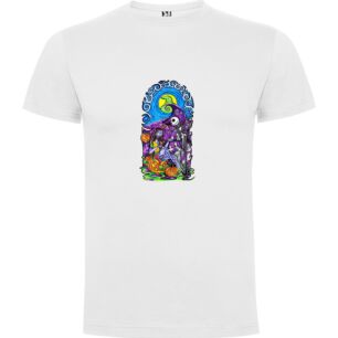 Horrific Halloween Illustration Tshirt σε χρώμα Λευκό 7-8 ετών