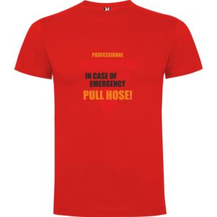 Hot Emergency: Professional Firefighter Tshirt