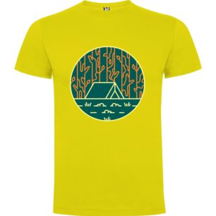 House Camp: Linear Outdoors Tshirt σε χρώμα Κίτρινο XXXLarge(3XL)