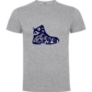 Illustrated Shoe Mountain Design Tshirt
