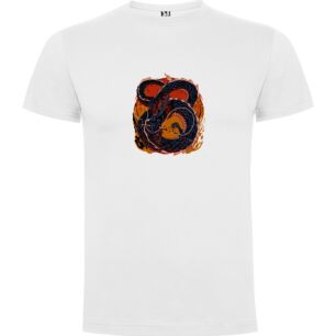 Inferno's Fiery Dragon Tshirt σε χρώμα Λευκό XXXLarge(3XL)