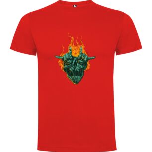 Inferno Skull Design Tshirt