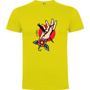 Inked Floral Hand Tshirt