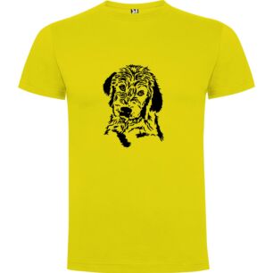 Inky Canine Engraving Tshirt