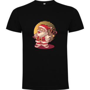 Jolly Present-Giving Santa Tshirt