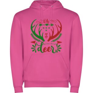 Joyful Antlered Deer Φούτερ με κουκούλα