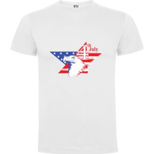 July's Patriotic Eagle Tshirt σε χρώμα Λευκό Medium
