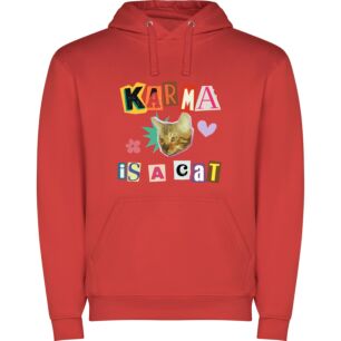Karma Cat Mosaic Φούτερ με κουκούλα