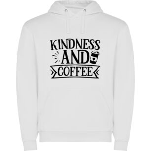 Kindness & Coffee Bliss Φούτερ με κουκούλα
