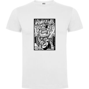 Kirby-inspired Robot Illustration Tshirt