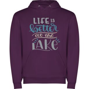 Lake Bliss: Exquisite Details Φούτερ με κουκούλα σε χρώμα Μωβ Large