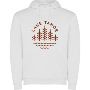 Lake Bliss: Serene Tahoe Φούτερ με κουκούλα σε χρώμα Λευκό 11-12 ετών