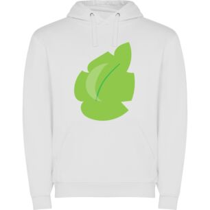 Leafy Green Emblem Φούτερ με κουκούλα σε χρώμα Λευκό Small