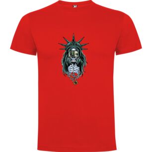 Liberty's Cyberpunk Portrait Tshirt σε χρώμα Κόκκινο Large