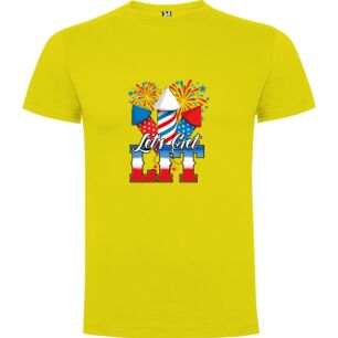 Lit Up Fourth Fest Tshirt σε χρώμα Κίτρινο 3-4 ετών
