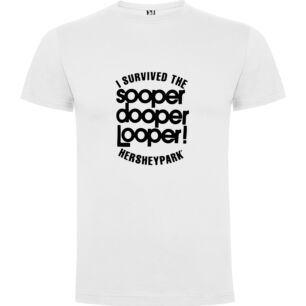Looping Coaster Survival: Dapper Poop Loser Tshirt σε χρώμα Λευκό 7-8 ετών