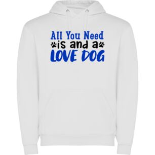 Love & Adobe Dogs Φούτερ με κουκούλα σε χρώμα Λευκό Large