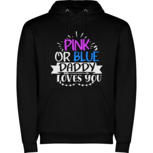 Love in Pink and Blue Φούτερ με κουκούλα