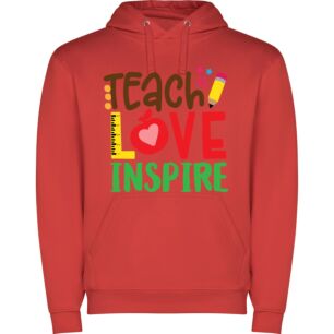 Love, Inspire, Teach! Φούτερ με κουκούλα