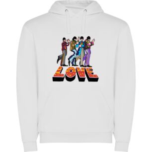 Love's Beatles Bliss Φούτερ με κουκούλα σε χρώμα Λευκό 9-10 ετών