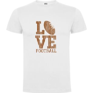 LoveBall: Elegant Football Apparel Tshirt σε χρώμα Λευκό XXXLarge(3XL)