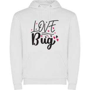 Lovely Bug's White Affection Φούτερ με κουκούλα
