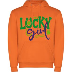 Lucky Girl: Vibrant Logo Φούτερ με κουκούλα