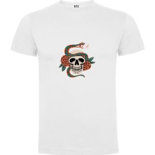 Macabre Floral Serpent Tshirt σε χρώμα Λευκό XXLarge