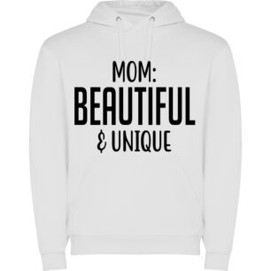 Magnificent Mom's Unique Beauty Φούτερ με κουκούλα σε χρώμα Λευκό XXXLarge(3XL)