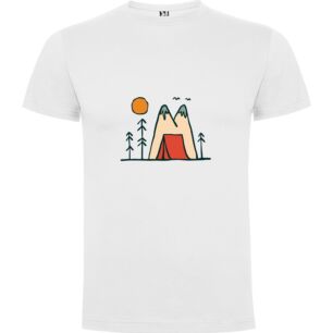 Majestic Mountain Camping Tshirt σε χρώμα Λευκό XXXLarge(3XL)