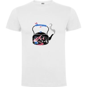 Majestic Teapot Art Tshirt σε χρώμα Λευκό XXXLarge(3XL)