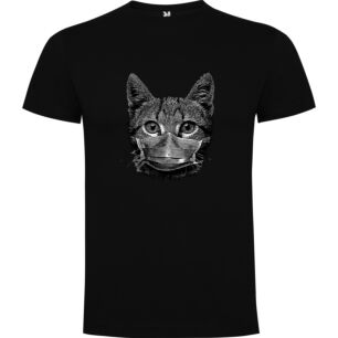 Masked Feline Design Tshirt