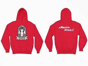 Massive Attack Bombs Logo Red Φούτερ με Κουκούλα