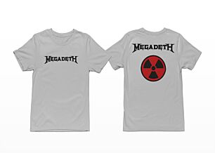 Megadeth Radioactive Logo Grey T-Shirt