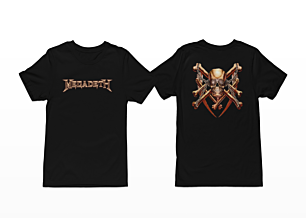 Megadeth Vic Rattlehead Skulls and Bones T-Shirt